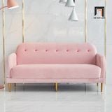  Ghế sofa văng vải nhung xanh lá BT283 Mariene 1m8 cho shop tiệm 