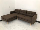  Ghế sofa góc gia đình nâu đậm 2m2 x 1m6 giá rẻ 