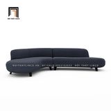  Bộ ghế sofa góc GT59 Hoek 2m8 x 1m8 màu xanh đen cho sảnh chờ 