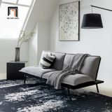  Ghế sofa giường nhỏ giá rẻ GB69 Jimmer 1m8 vải nỉ xám trắng 