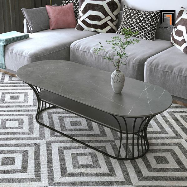 bàn sofa phòng khách hình oval 1m x 50