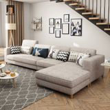  Bộ ghế sofa góc L 3m x 1m6 GT161 Charles phòng khách hiện đại 