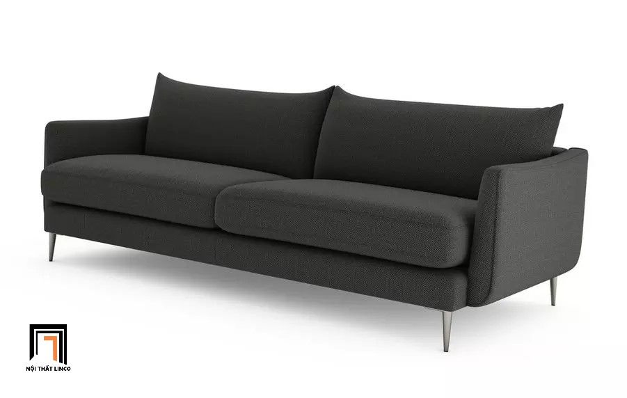  Ghế sofa băng nỉ màu xám trắng BT264 Brockwell dài 2m giá rẻ 