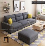  Bộ ghế sofa băng phòng khách gia đình BT57-Cobin màu xám đen 