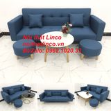  Bộ ghế sofa băng giường nằm dài 2m xanh dương nước biển 