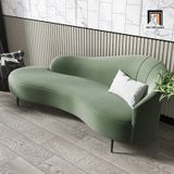  Ghế sofa văng cong xanh lá BT285 Laventa 2m xanh lá vải nhung 