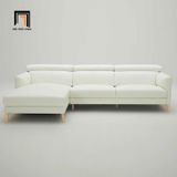  Bộ ghế sofa góc L giá rẻ GT239 Lacon 2m4 x 1m6 da màu đỏ đô 