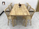  Bộ bàn ăn 6 ghế 2-KH6-G18-B108-go gỗ cao su cho nhà bếp 