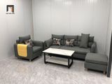  Bộ ghế sofa văn phòng ngồi tiếp khách KT140 Colton xám đậm 