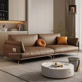  Ghế sofa băng da công nghiệp 2m2 BT85 Skinny màu xám ghi 