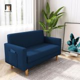  Ghế sofa băng nhỏ gọn dài 1m5 BT216 Tine màu xanh dương 