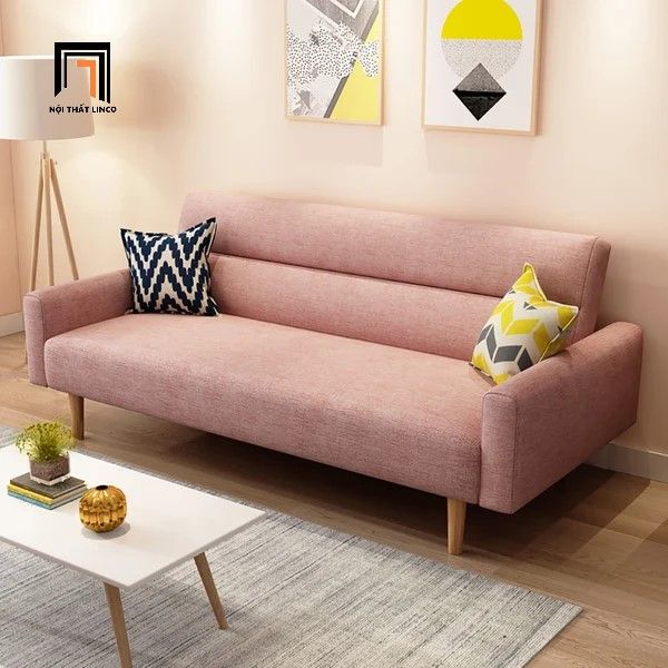  Ghế sofa bed bật giường nằm GB62 Catan dài 1m8 vải nỉ 