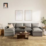  Bộ ghế sofa góc chữ U GT22 2m8 x 1m6 cho phòng khách lớn 