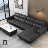  Ghế sofa góc L sang trọng GT268 Nizwa 3m x 1m6 da màu kem 