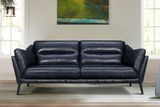  Ghế sofa băng xanh đen BT133 Franz da công nghiệp sang trọng 