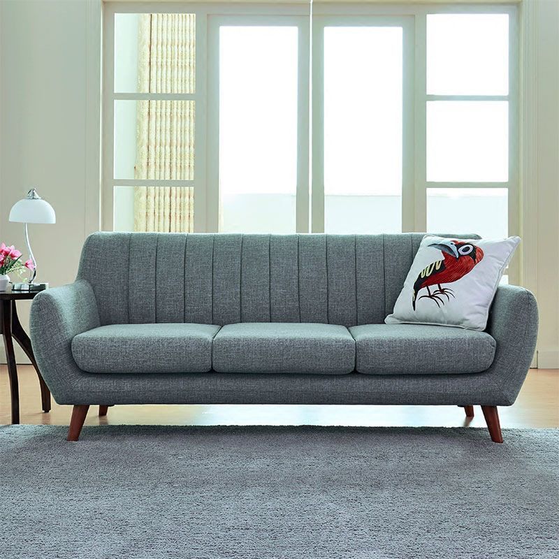  Ghế sofa băng vải nỉ BT299 Iscar màu cam cho shop tiệm 