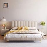 Giường ngủ bọc nệm sang trọng GN53 Cato đầu giường chia múi 