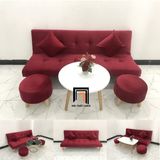  Bộ ghế sofa bed giường nằm SFG màu đỏ đô dài 1m7 giá rẻ 