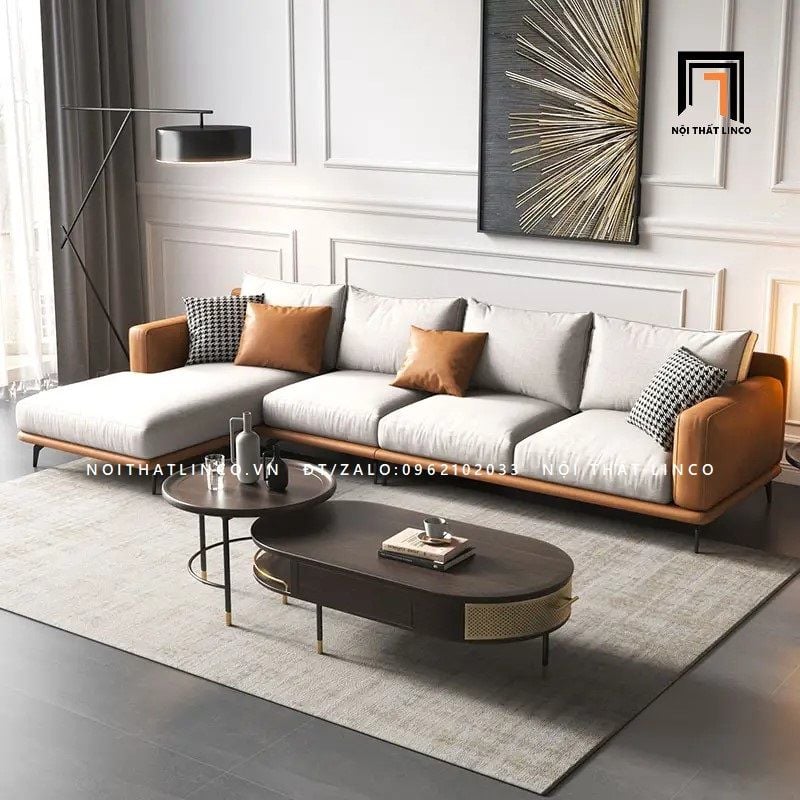  Bộ ghế sofa góc gia đình GT56 Modela 2m4 x 1m6 cao cấp 