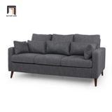  Ghế sofa băng văng dài xám đậm BT228 Oliver dài 1m9 giá rẻ 