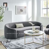  Ghế sofa băng vải nhung nỉ BT55-Chesterfield trưng bày cho shop tiệm 