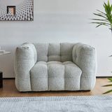  Ghế sofa đơn nhỏ vải lông cừu DT45 Toum cho tiệm shop 