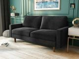  Ghế sofa văng giá rẻ BT221 Jo dài 1m6 vải nhung màu xanh dương 