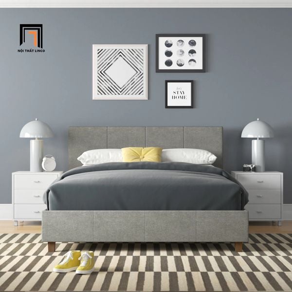 giường ngủ, giường ngủ bọc nệm