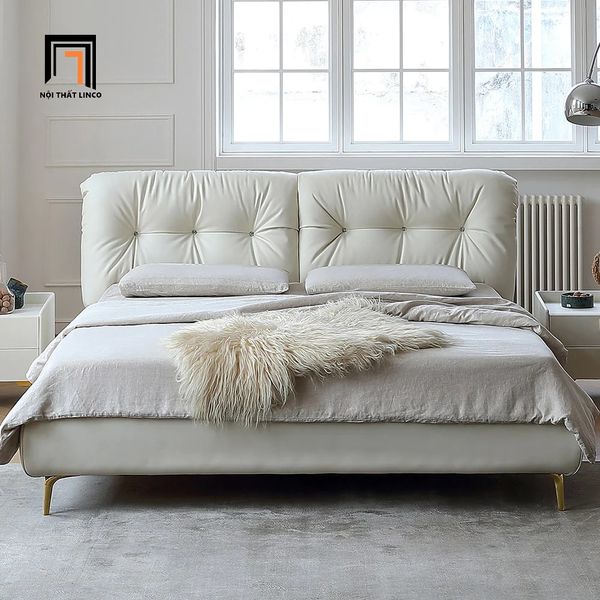 giường ngủ da công nghiệp sang trọng