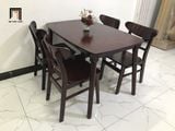  Bộ bàn ghế ăn gia đình 8-KH4-G3-B108-naugo 1m2 màu nâu đậm 