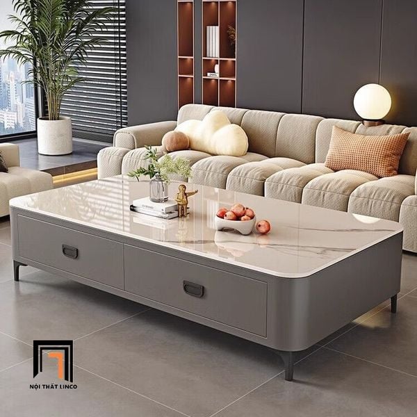bàn sofa cao cấp mặt đá đẹp 1m1