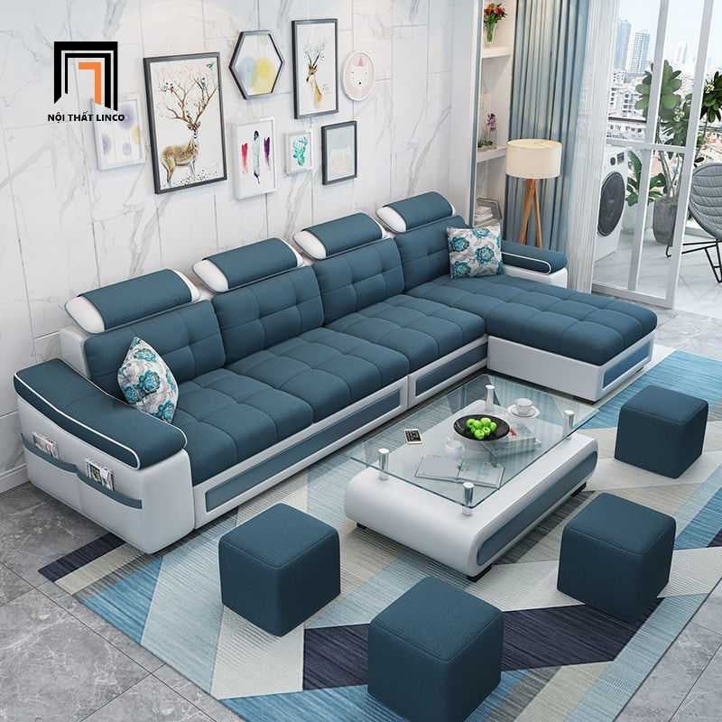  Bộ ghế sofa góc chữ L 3m x 1m6 GT179 Attica cho phòng khách lớn 