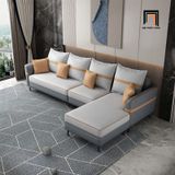  Set ghế sofa góc da giả GT211 Musaddar 2m9 x 1m6 cho gia đình 