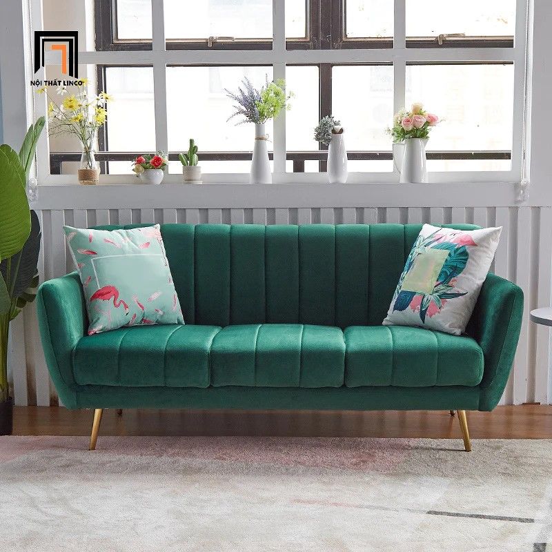  Bộ ghế sofa cho các shop tiệm KT100 Calmon giá rẻ vải nhung 