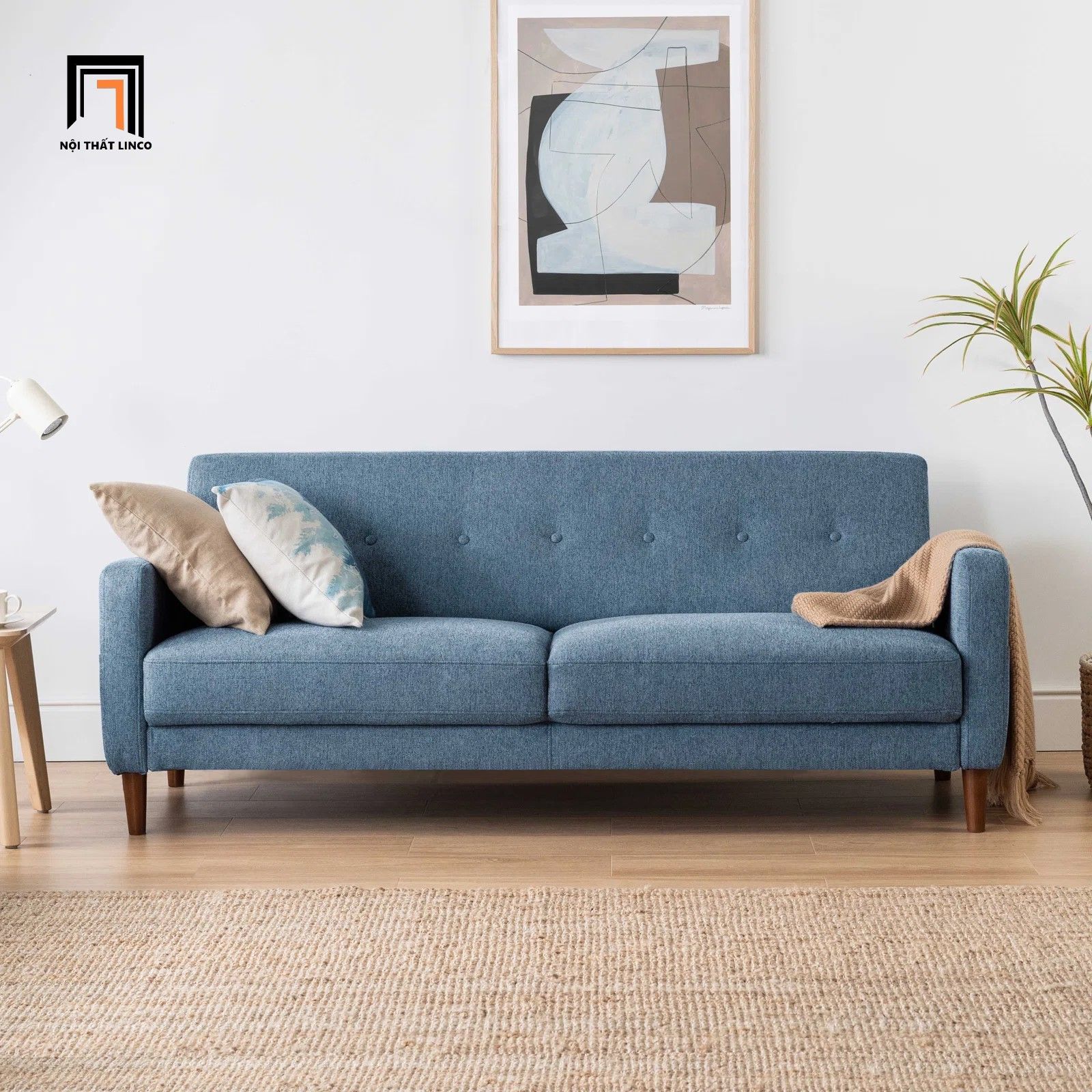  Ghế sofa băng văng dài 1m8 giá rẻ BT207 Adair vải nỉ mềm 