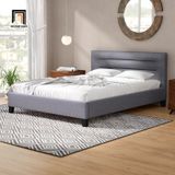 Giường ngủ hiện đại cho căn hộ chung cư GN28 Bilus màu xám 