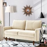  Ghế sofa băng nhỏ gọn BT203 Hessvilla dài 1m5 màu trắng kem 