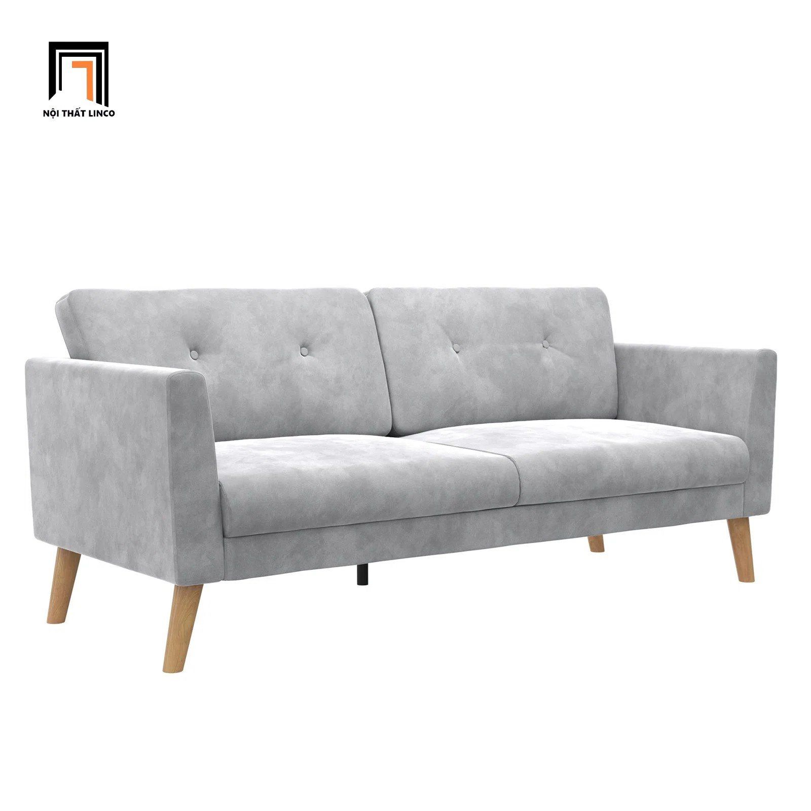  Ghế sofa băng giá rẻ BT226 Gloria vải nhung dài 1m9 