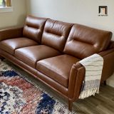  Ghế sofa băng da công nghiệp BT174 Amina dài 2m sang trọng 