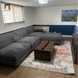  Bộ ghế sofa góc giá rẻ GT99 Sandid 2m4 x 1m6 gia đình 