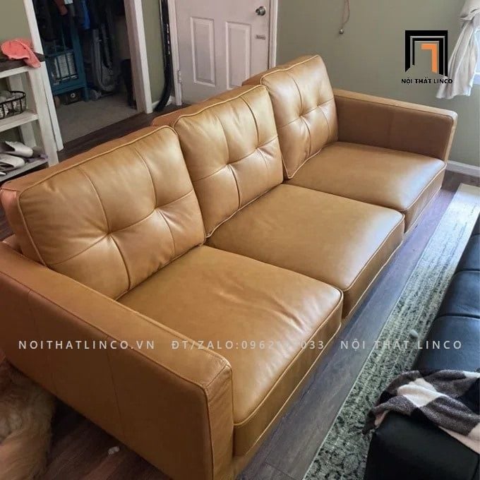  Ghế sofa băng da công nghiệp BT73 Canape 2m hiện đại 