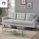  Ghế sofa băng giật nút BT8 màu xám lông chuột giá rẻ 