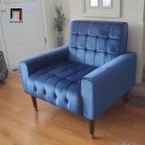  Ghế sofa đơn vải nhung nỉ DT41 Wyton cho gia đình 