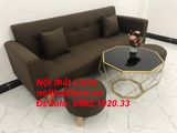  Bộ ghế sofa băng đa năng nâu cafe đậm rẻ dài 2m gia đình nhỏ 