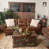  Ghế sofa băng da công nghiệp BT174 Amina dài 2m sang trọng 