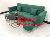  Bộ ghế sofa băng đa năng bật nằm xanh ngọc lá cây dài 2m 