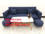  Bộ ghế sofa băng giường nằm 2m thông minh xanh dương đen đậm 