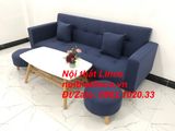  Bộ ghế sofa băng giường nằm 2m thông minh xanh dương đen đậm 