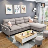  Bộ ghế sofa góc L gia đình GT128 Slope 2m4 x 1m6 vải nỉ đẹp 