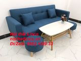  Bộ ghế sofa băng giường nằm dài 2m xanh dương nước biển 